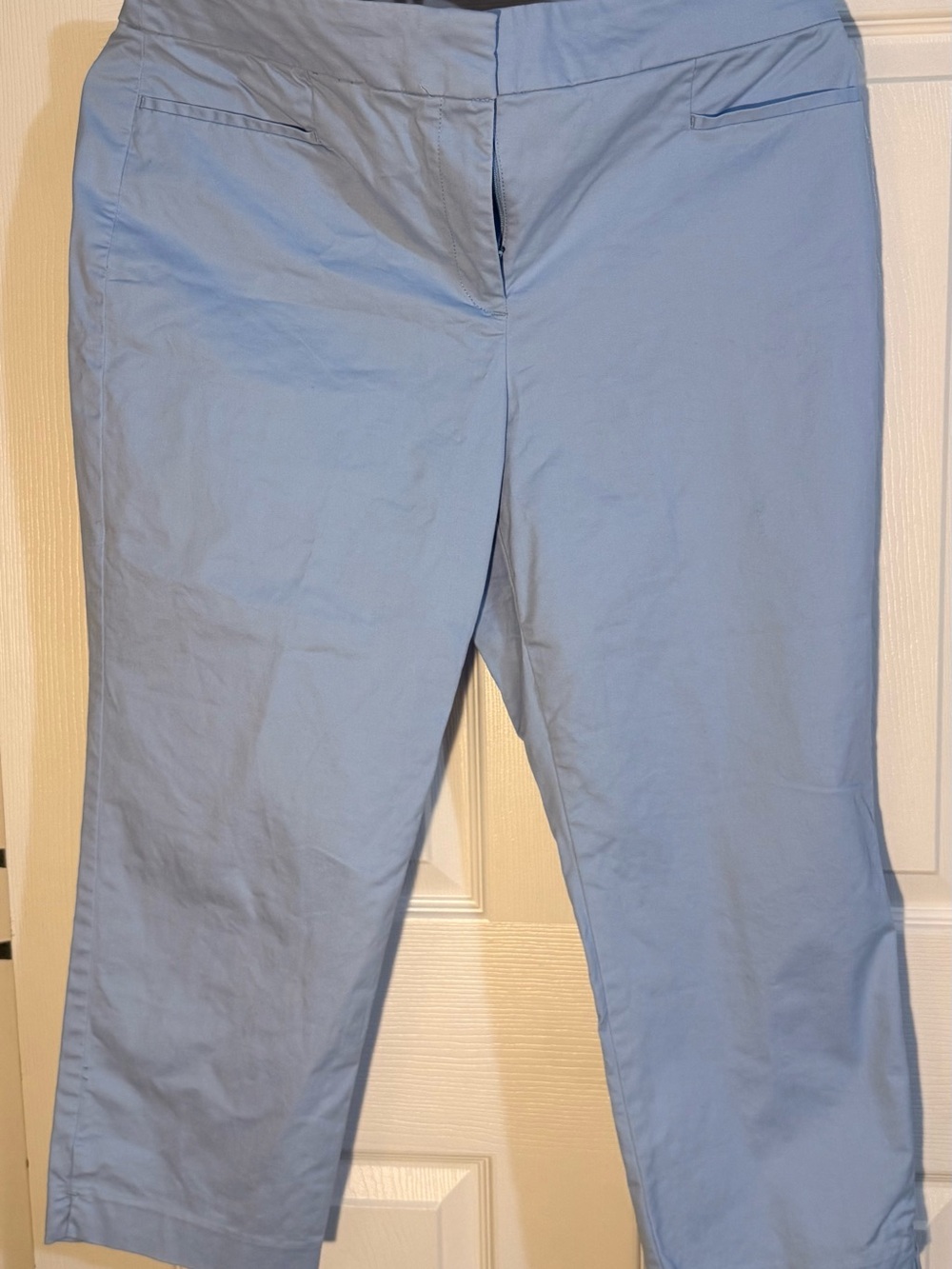 Ann Taylor Factory Light Blue Crop Capri Pants